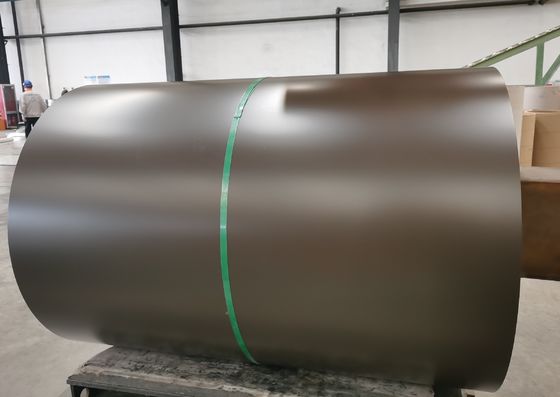 لون البرونزية الملفوفة المعدنية الأساسية الألونزينك PPGL AZ100 للخندق والسقف لوحة PPGI PPGL المطلية مسبقاً