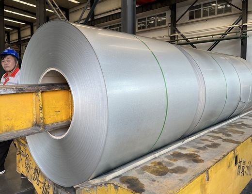 0.50mm*1200mm الملفات الفولاذية الغالفالومية AZ150 55% الملفات الالوزينكية ضد الطباعة الاصبعية