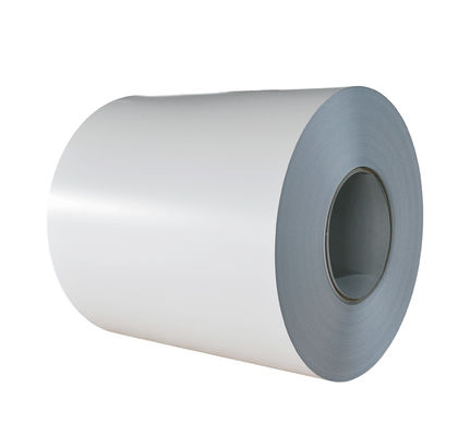 حركة المرور الأبيض 0.75mm 1250mm Z220 PPGI ملفات طلاء ملونة مطلية DX51D للوحة سقف الحائط