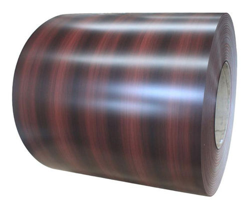 PVDF الخشب الحبوب الملونة بطلاء ألومنيوم لفائف Z 60-200g / M2