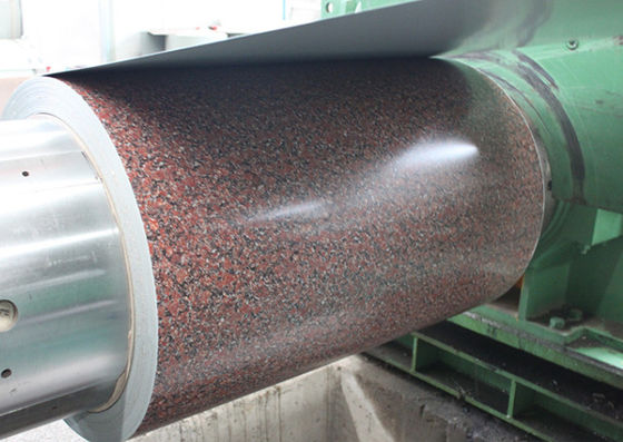3003 H26 الملمس الجرانيت الملفوف 0.80 * 1200 PVDF ملونة الملمس الجدار التغطية المخصصة نمط 50 سنة ضمان