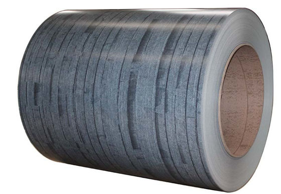 508/610mm حبيبات الخشب اللون المطلي الملفوف الألومنيوم 1100 1060 8011