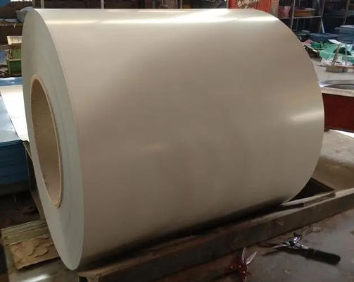 RAL1014 PVDF العاج AkzoNobel الملفات الألومنيومية 3003 H24 PE/المطليات الملونة/المطليات المسبقة/مطليات الألومنيوم الملونة