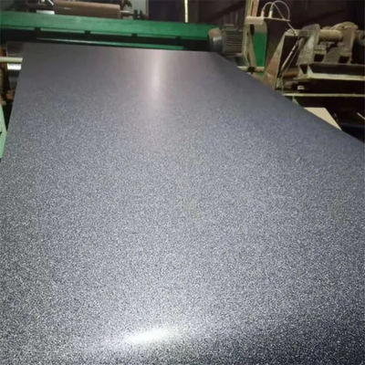 الفحم الخشبى RAL7024 الفولاذ المزدوج PVDF PPGl G90=Z275 الصفائح السطحية الصلبية المسالكة المرسومة