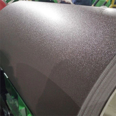 28GA SS80 PPGI RAL8019 ورق السقف البني Z275 الفولاذ المطلي بالألوان لوحات الألوان الفولاذية المموجة