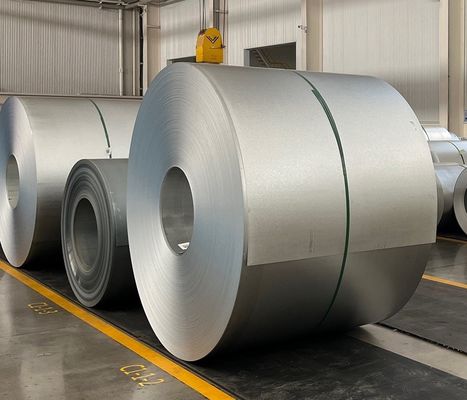 مواد البناءAZM150+/-20 الملفات الفولاذية الالوزينك 55% الألومنيوم 43.5% الزنك 1.5% سي Galvalume SteelAfp Az30 Spangle العادية