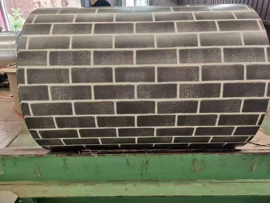 SGCC DX51D~DX53D تصميم الطوب الطلاء المسبق الطلاء الملون الطلاء الصلب PPGI PPGI