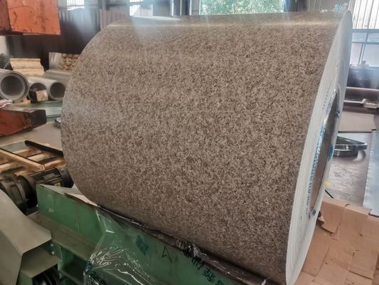 PVDF الرخام حبيبات الفولاذ الملفوفة PPGI PPGL الملفوفة من قبل من الفولاذ Galvalume الفولاذ AZ150