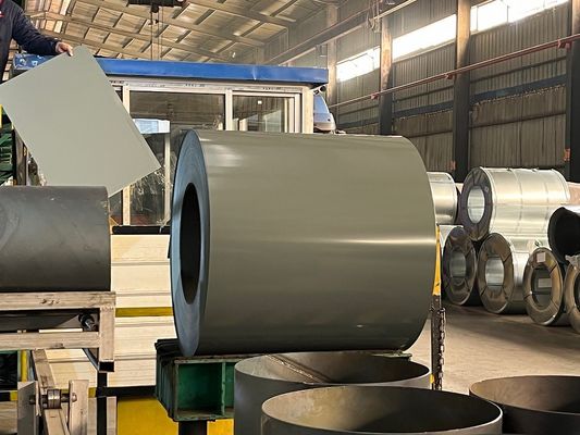 RAL / مطبوع / متبل / مجعد عادي تعديل بوليستر ملون مغلفة PPGI Ral 9012 PPGI بطاقة الفولاذ 0.17mm-0.8mm