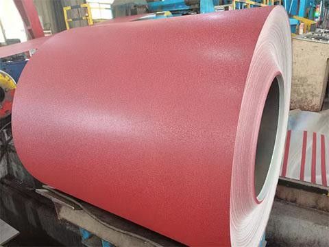 البوليستر 0.3-0.8mm PPGL نمط منحدر نسيج / متطابق مطلية من الفولاذ المغلف PE ، PVDF ، HDP ، SMP