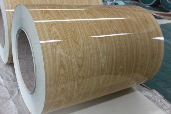 PVDF الخشب الناعم حبيبات الفولاذ الملفوفات الألومنيوم للجدار الجانبي حافة قطرة