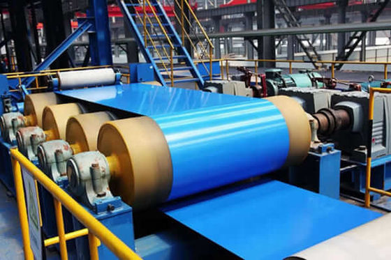PVDF ملف الألومنيوم المطلي مسبقًا RAL5017 الزرقاء المرورية HDP 3003 H24 H26 100MEK المقاومة