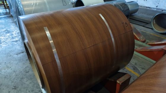 كندا ألواح السقف المعدنية 40 سنة الضمان مع 0.60 ملم HDP Dark Oak Printech طلاء بطاقة الفولاذ